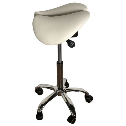 HeavyDuty Split Seat Saddle Stool - 500lbs