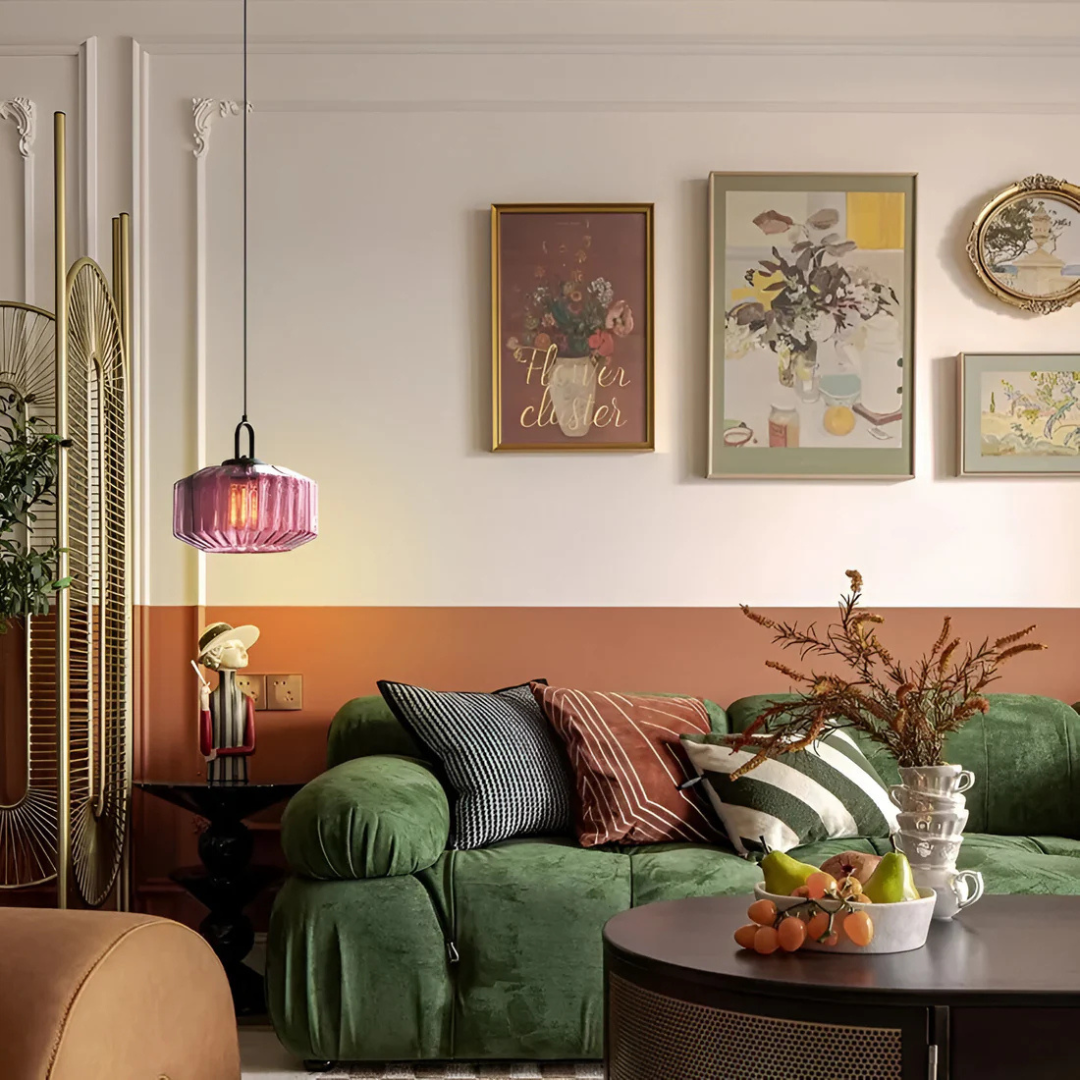 Mireta Retro Tinted Glass Pendant