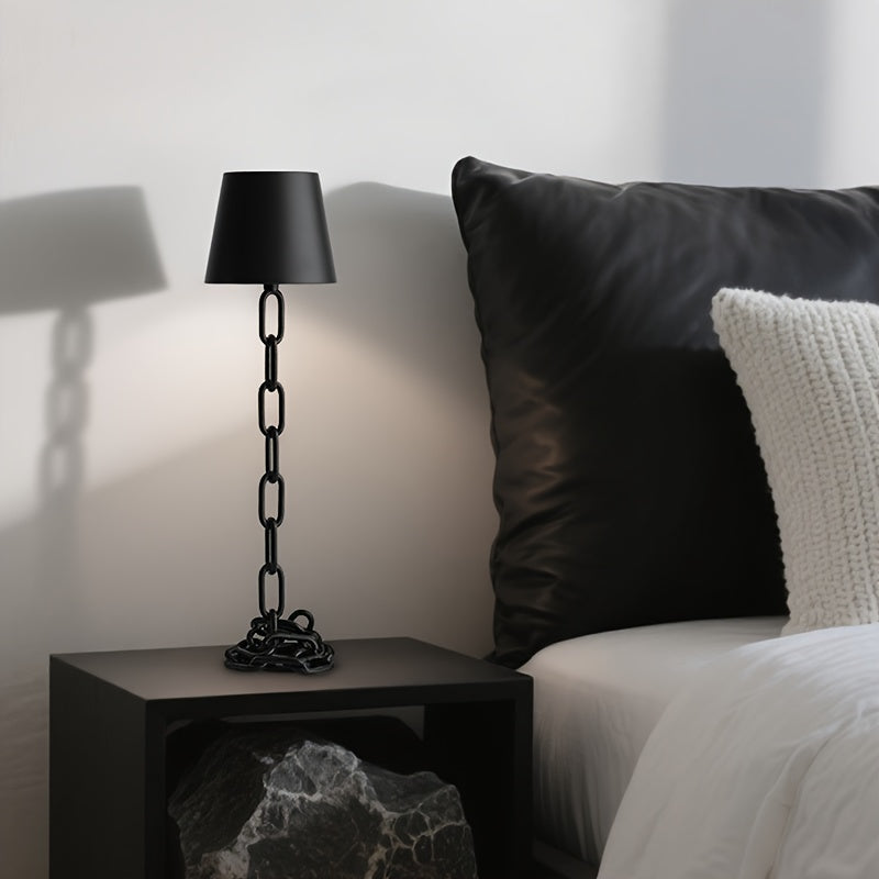 Cordless Chain-Link Lamp with Touch Dimming
