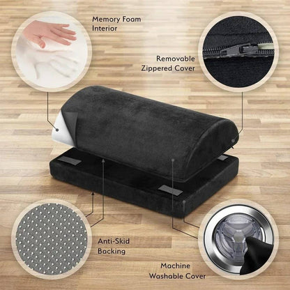 Velvet Memory Foam Foot Cushion, Multi-Use