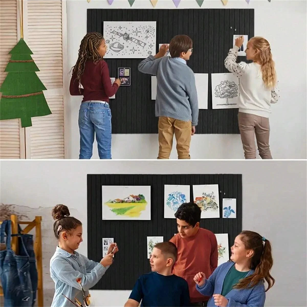 FeltTile 6pc Acoustic Bulletin Board