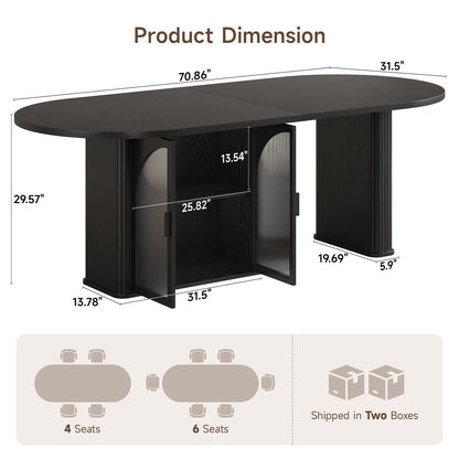 Thackeray Walnut Oval Dining Table