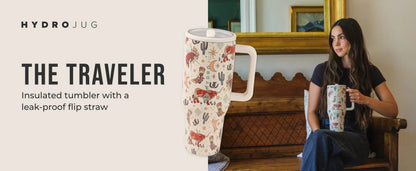 Insulated Tumbler with Flip Straw