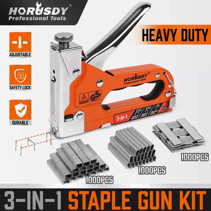 3-in-1 Heavy Duty Staple Gun