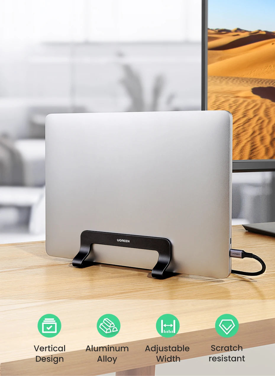 Adjustable Aluminum Vertical Laptop Stand