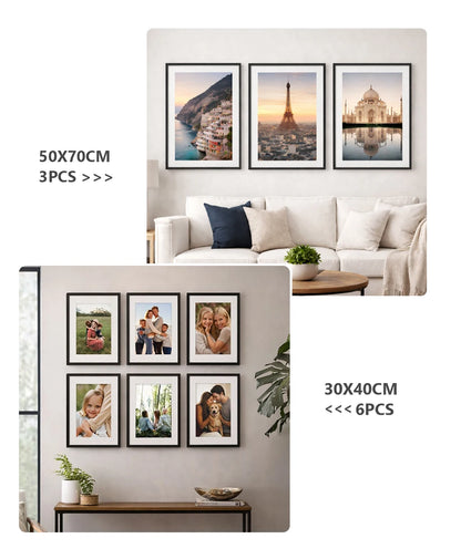 Aluminum Picture Frames Set (3-Pack)