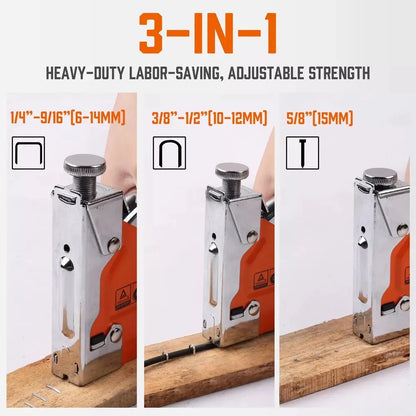 3-in-1 Heavy Duty Staple Gun