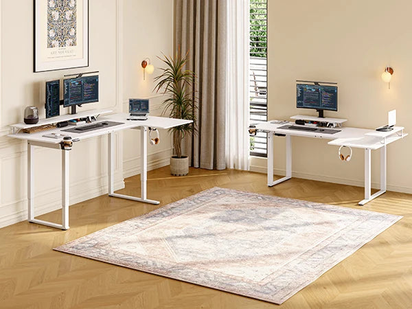 Nexus Pro 4-Leg Electric L-Shaped Standing Desk