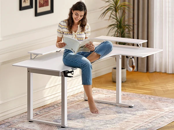 Nexus Pro 4-Leg Electric L-Shaped Standing Desk