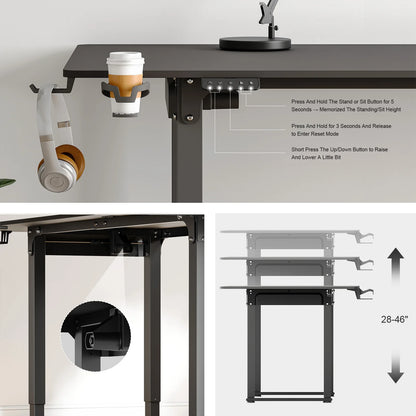 Nexus Pro 4-Leg Electric L-Shaped Standing Desk