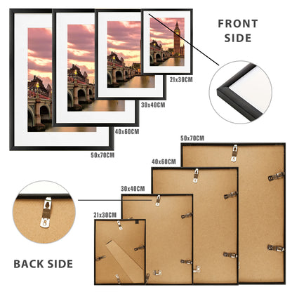 Aluminum Picture Frames Set (3-Pack)