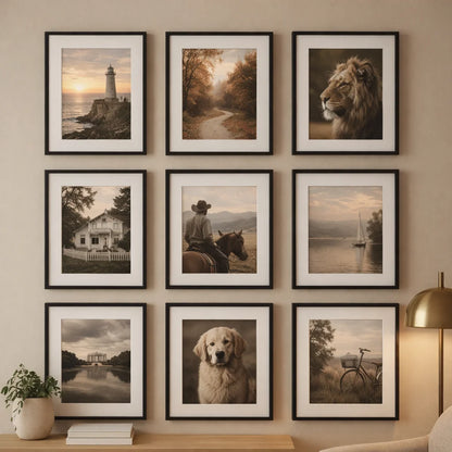 Aluminum Picture Frames Set (3-Pack)