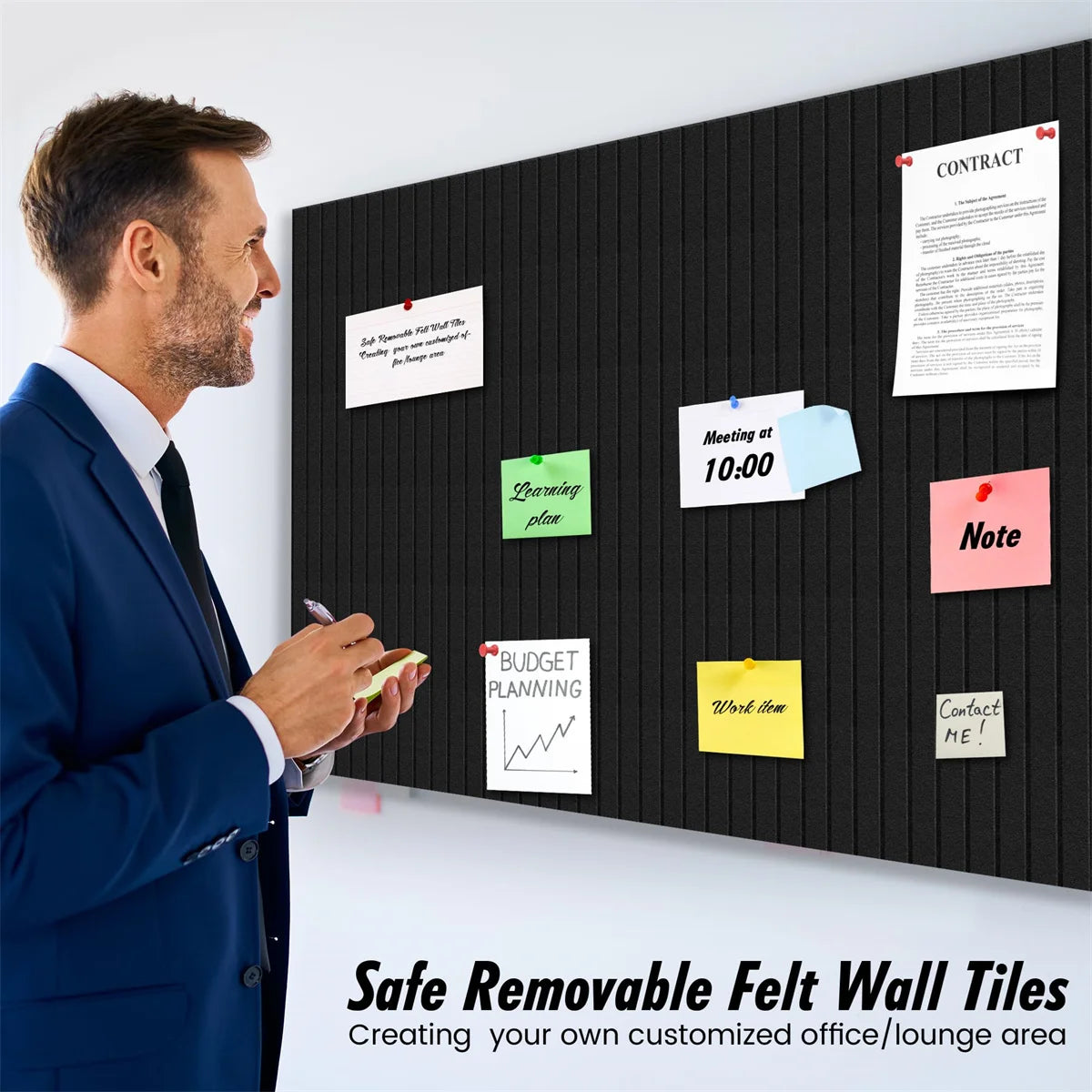 BlackFelt 6pc Office Wall Board Set