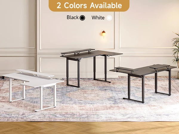 Nexus Pro 4-Leg Electric L-Shaped Standing Desk