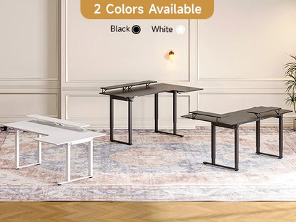 Nexus Pro 4-Leg Electric L-Shaped Standing Desk