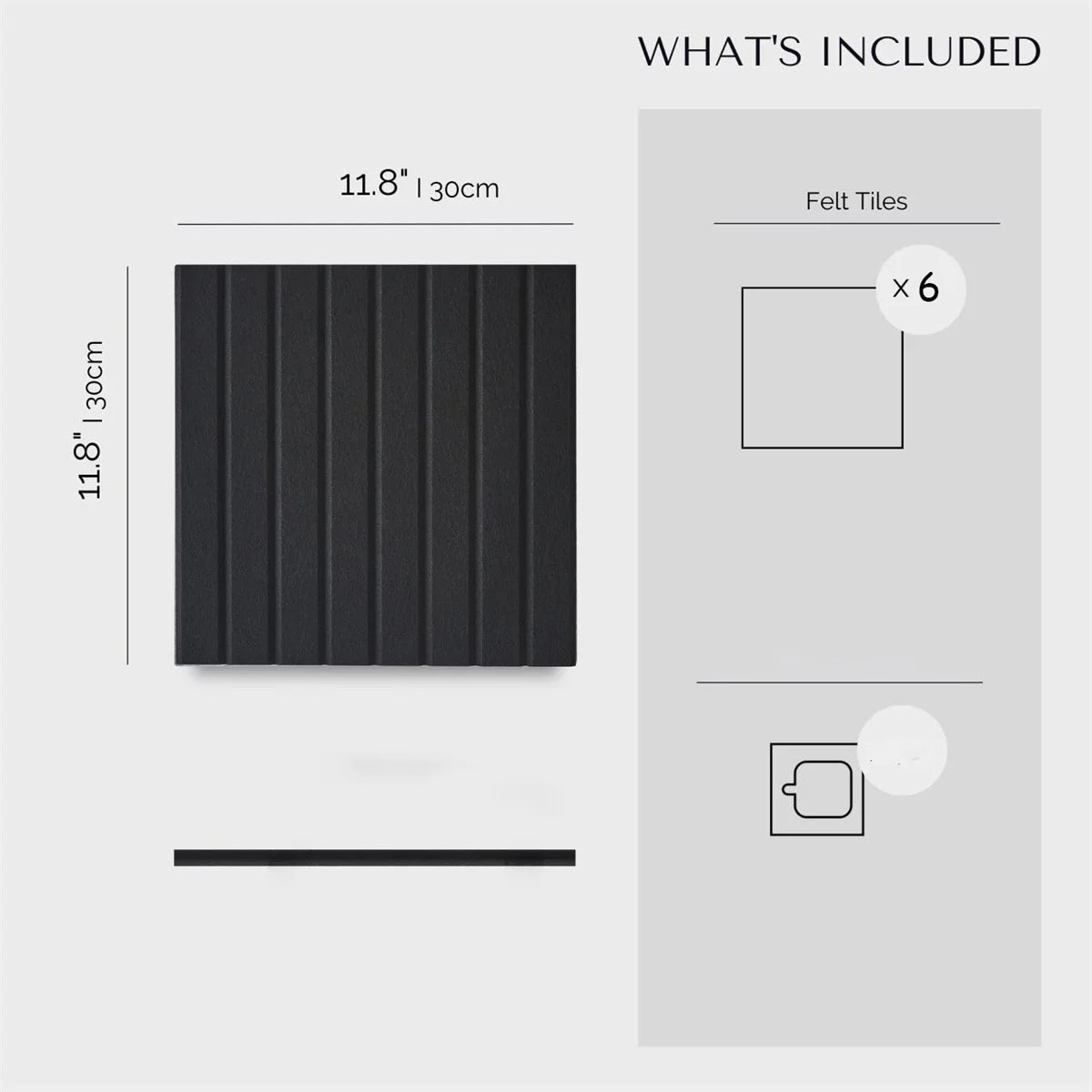 BlackFelt 6pc Office Wall Board Set