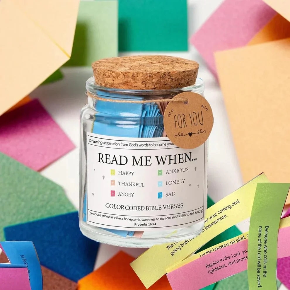 90 Day Bible Verses Jar - Daily Scripture Gift