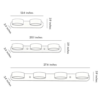 Ergové Japandi Vanity Light Bar Travertine Wall Mount