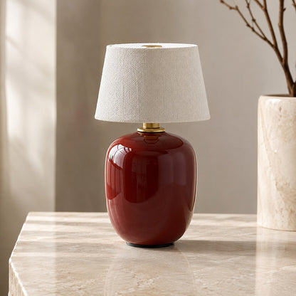 Modern Taupe Ceramic Table Lamp