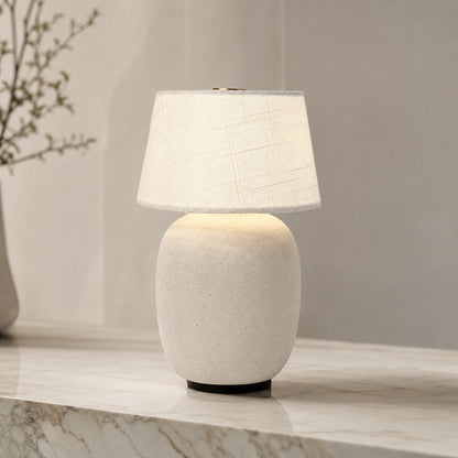 Modern Taupe Ceramic Table Lamp