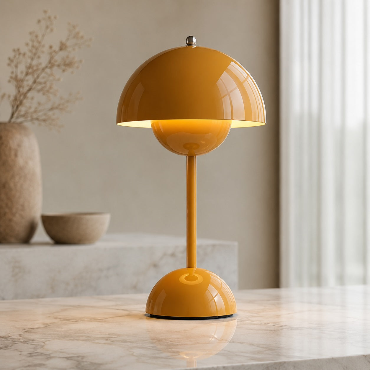 Modern Bulb Ceramic Table Lamp