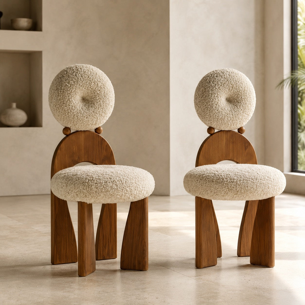 Alette Arched Wooden Dining Chair