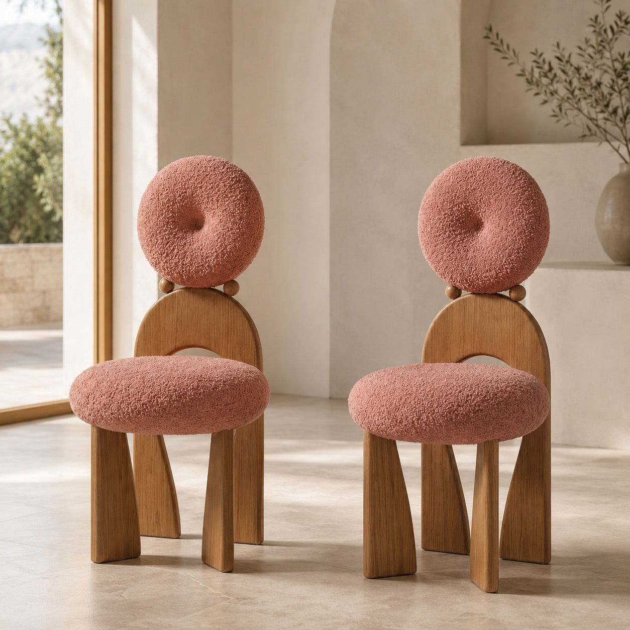 Alette Arched Wooden Dining Chair