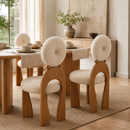 Alette Arched Wooden Dining Chair