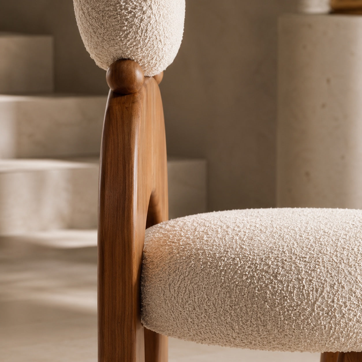Alette Arched Wooden Dining Chair