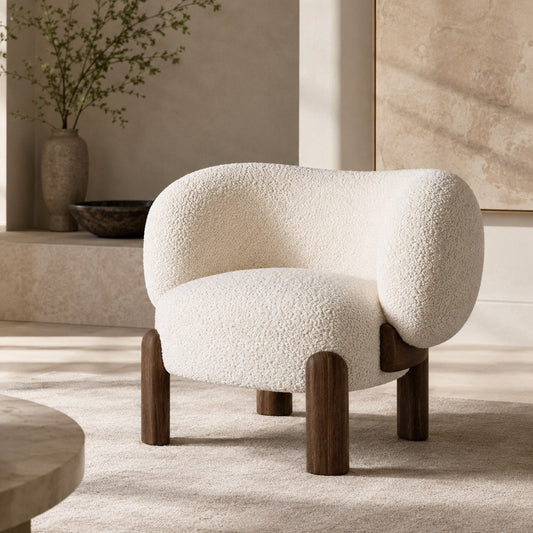 Mats Contemporary Curved Armchair