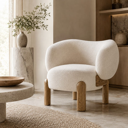 Mats Contemporary Curved Armchair