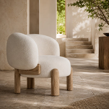 Mats Contemporary Curved Armchair