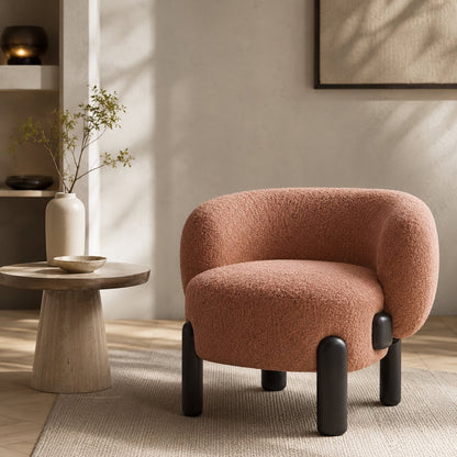 Mats Contemporary Curved Armchair