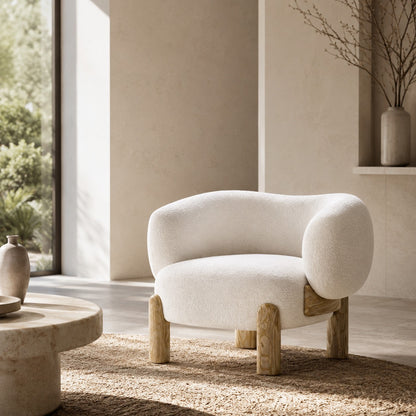 Mats Contemporary Curved Armchair
