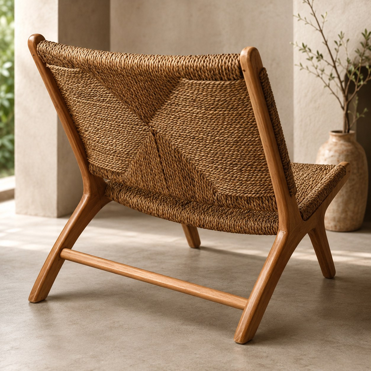 Ane Nordic Ash Wood Sofa Chair