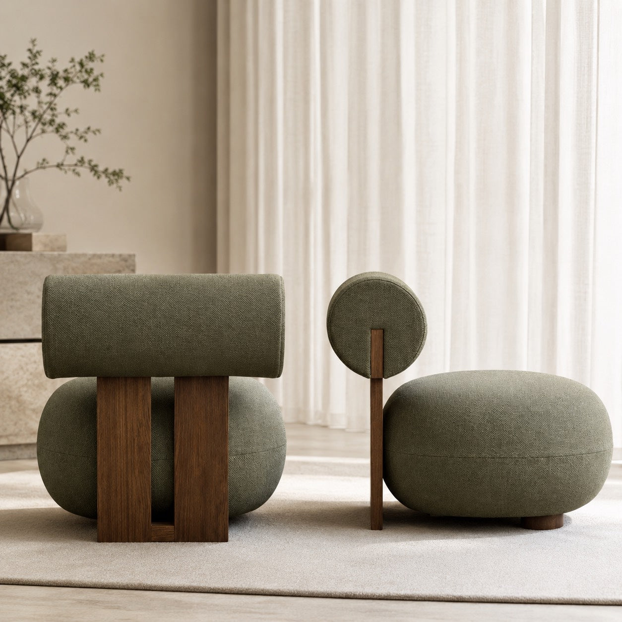 Cosmo Cylindrical Back Dining Chair