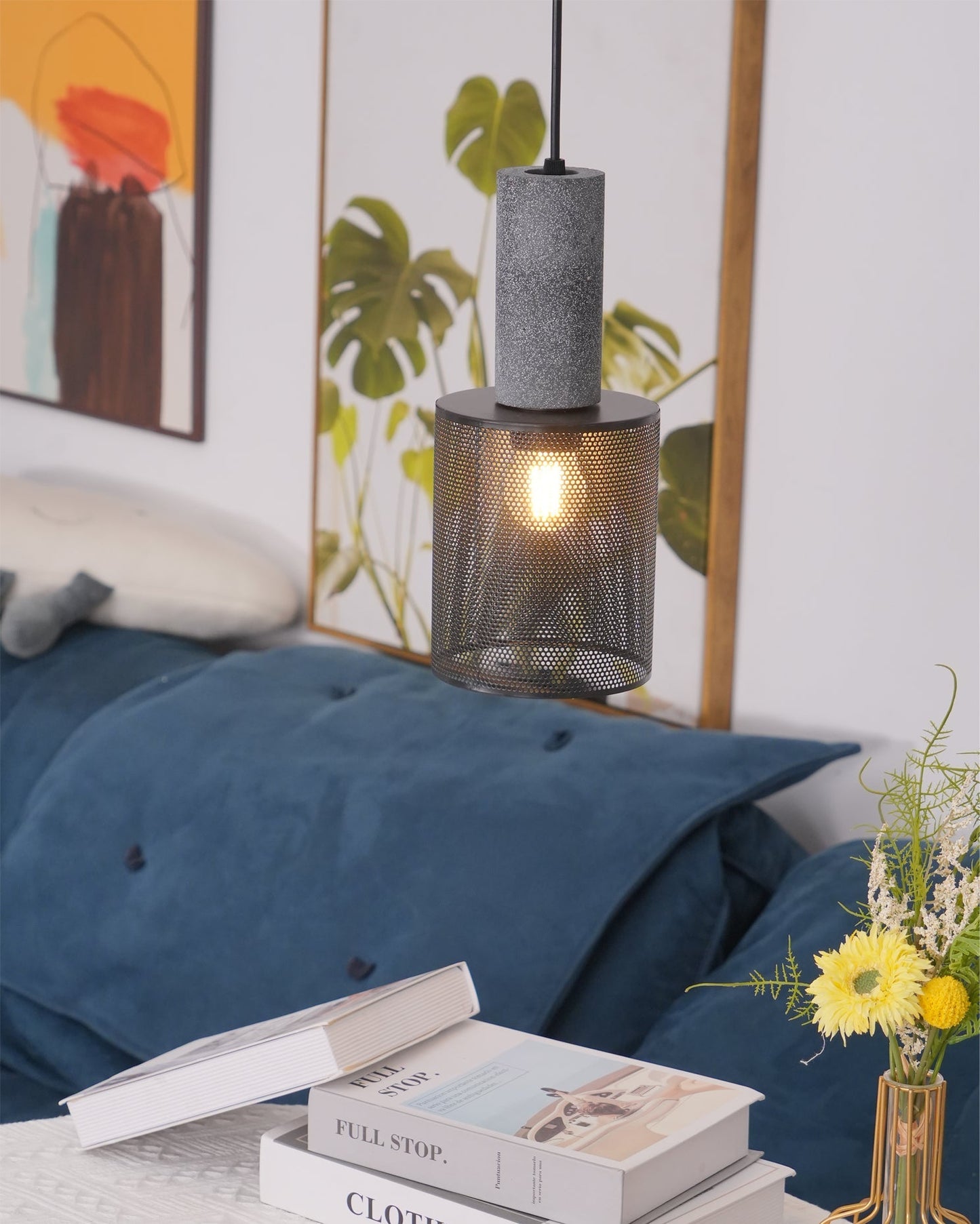 Industrial Concrete Pendant Light