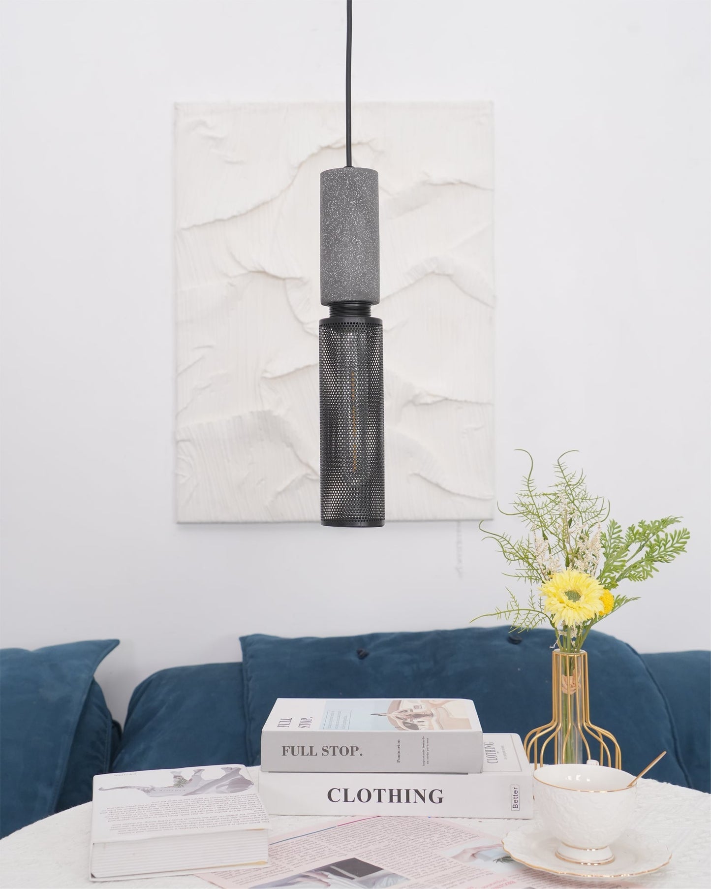 Industrial Concrete Pendant Light