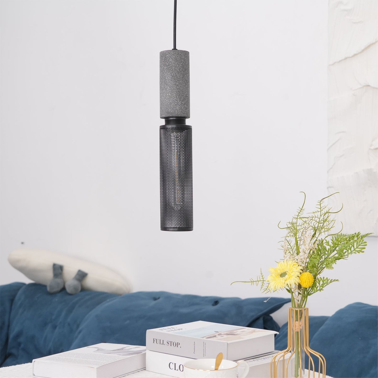 Industrial Concrete Pendant Light