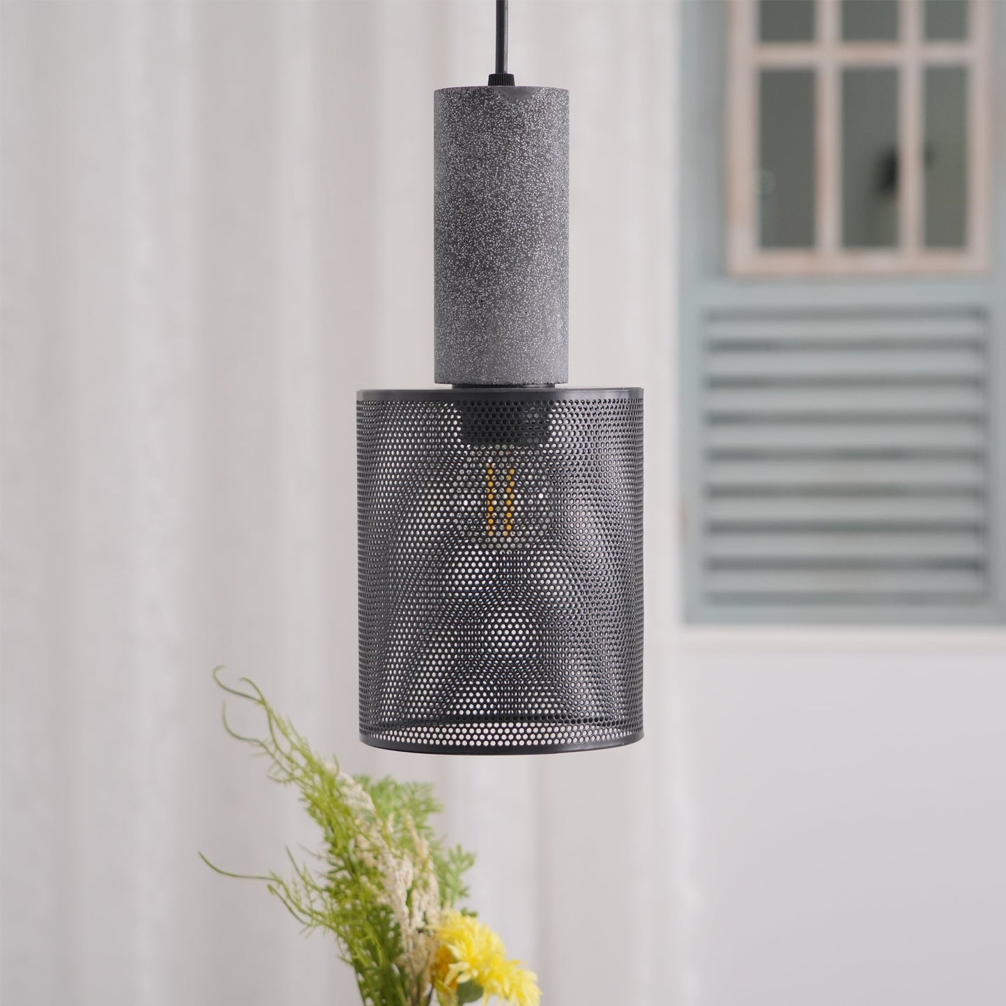 Industrial Concrete Pendant Light