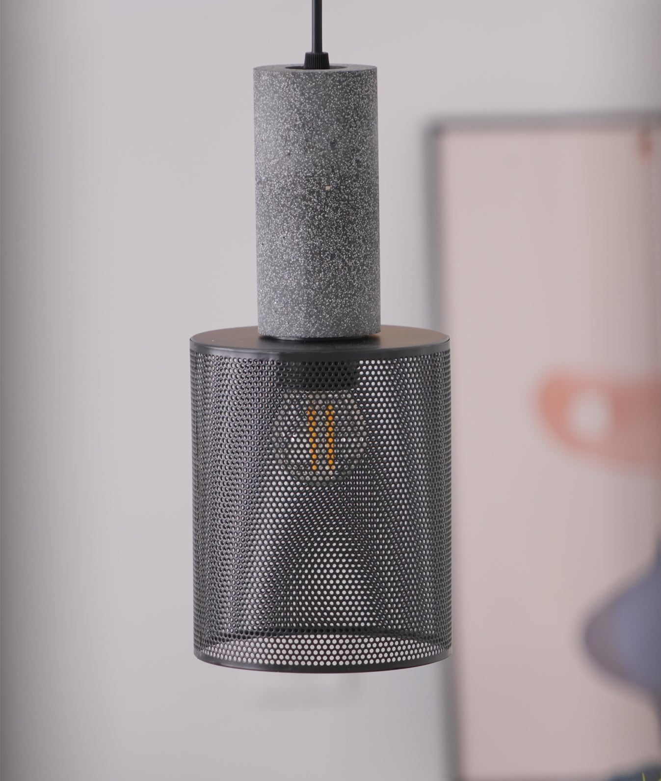 Industrial Concrete Pendant Light