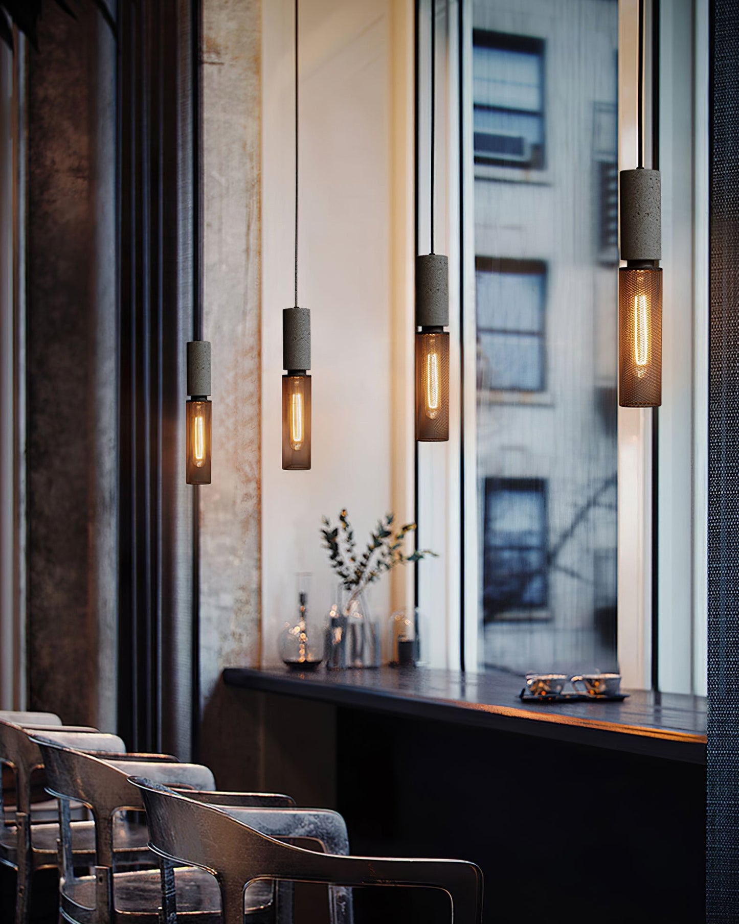 Industrial Concrete Pendant Light