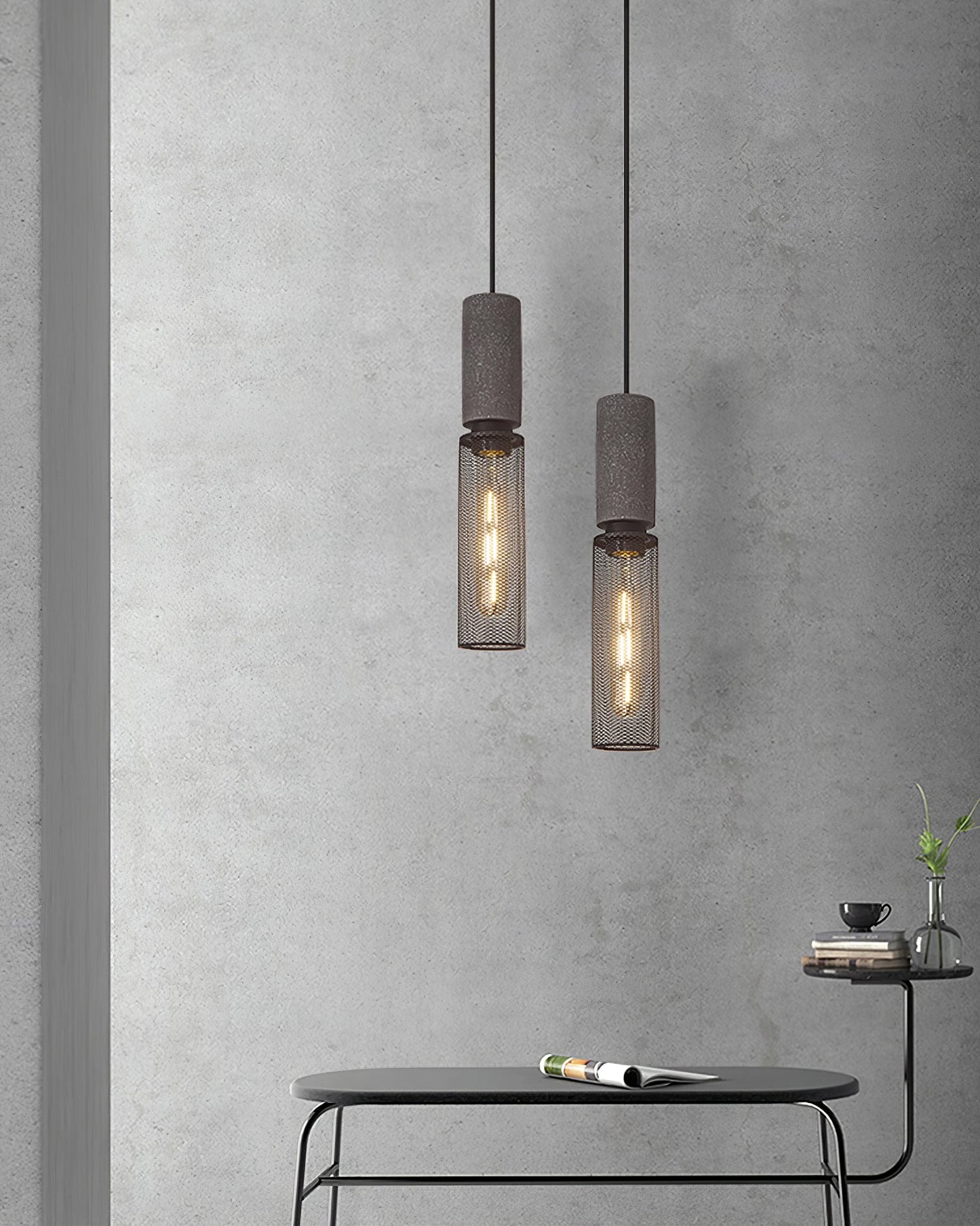 Industrial Concrete Pendant Light