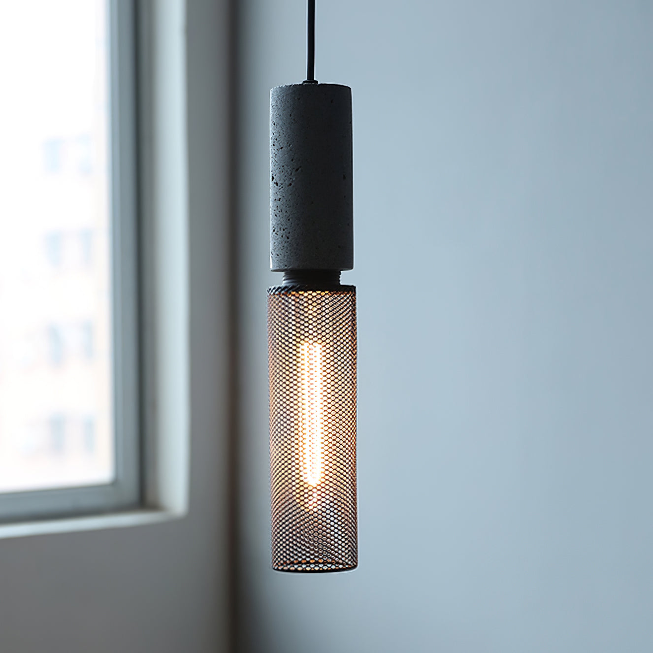 Industrial Concrete Pendant Light