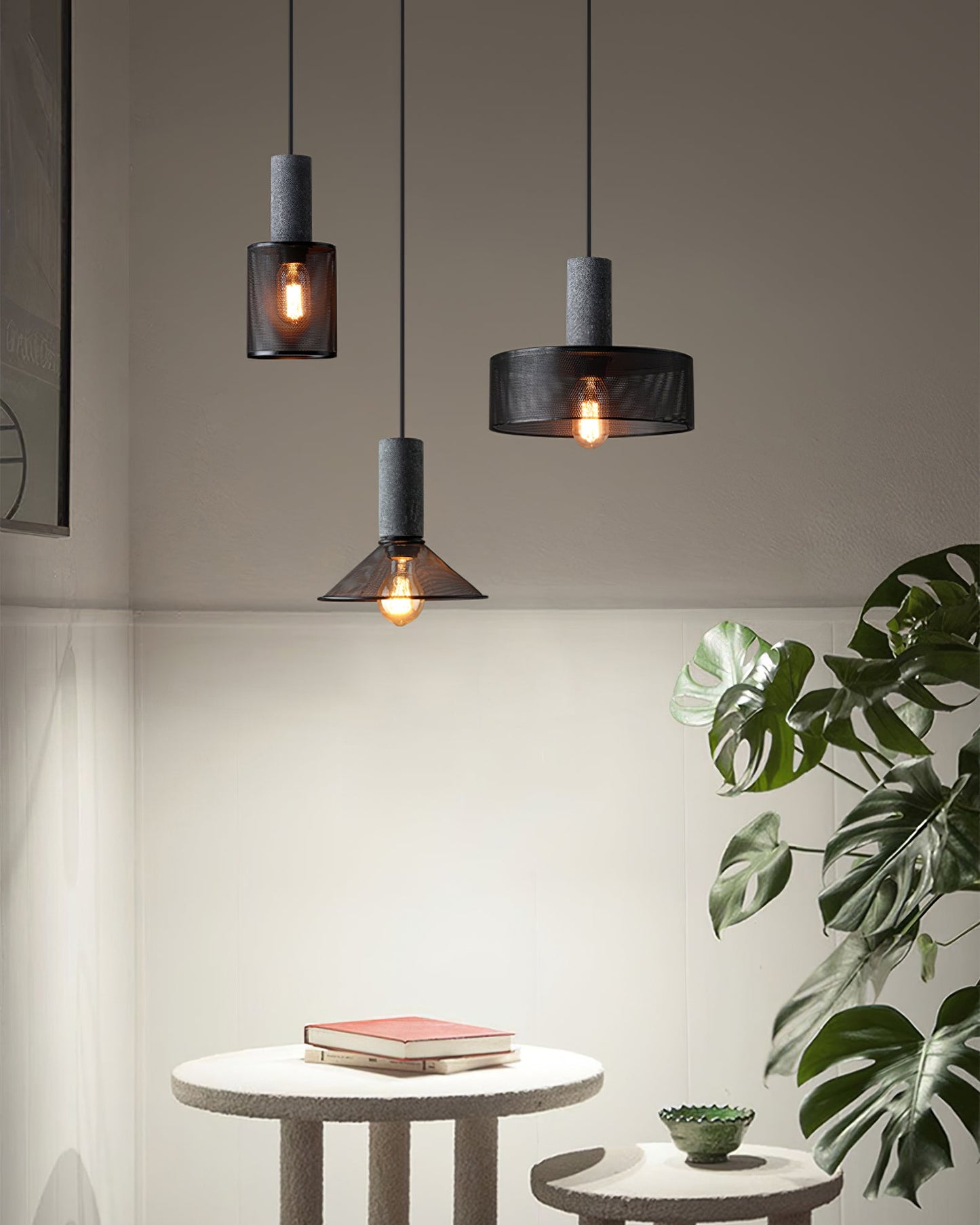 Industrial Concrete Pendant Light