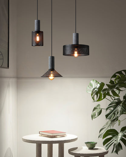 Industrial Concrete Pendant Light