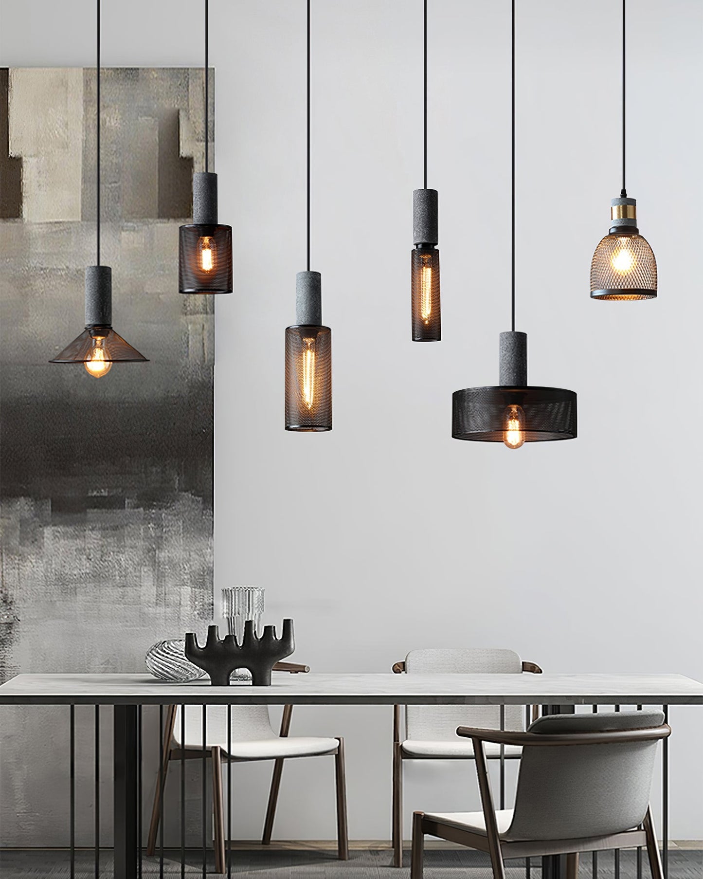 Industrial Concrete Pendant Light