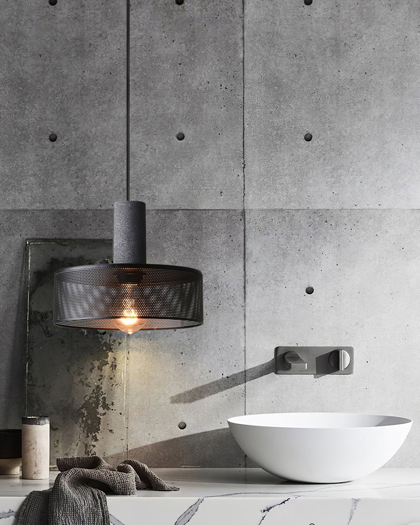 Industrial Concrete Pendant Light