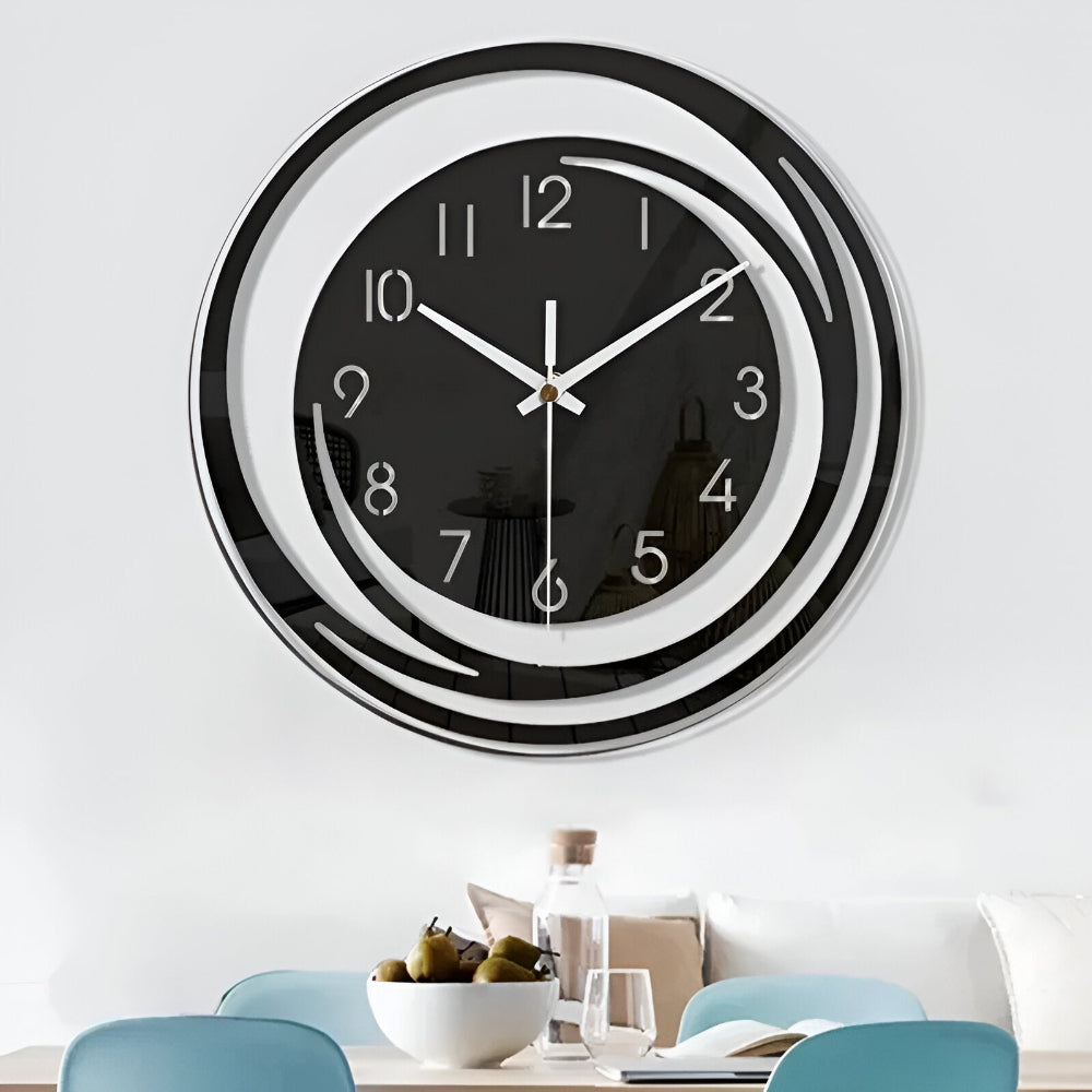 Sorana Black Acrylic Wall Clock
