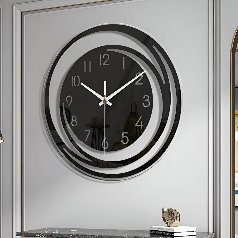 Sorana Black Acrylic Wall Clock